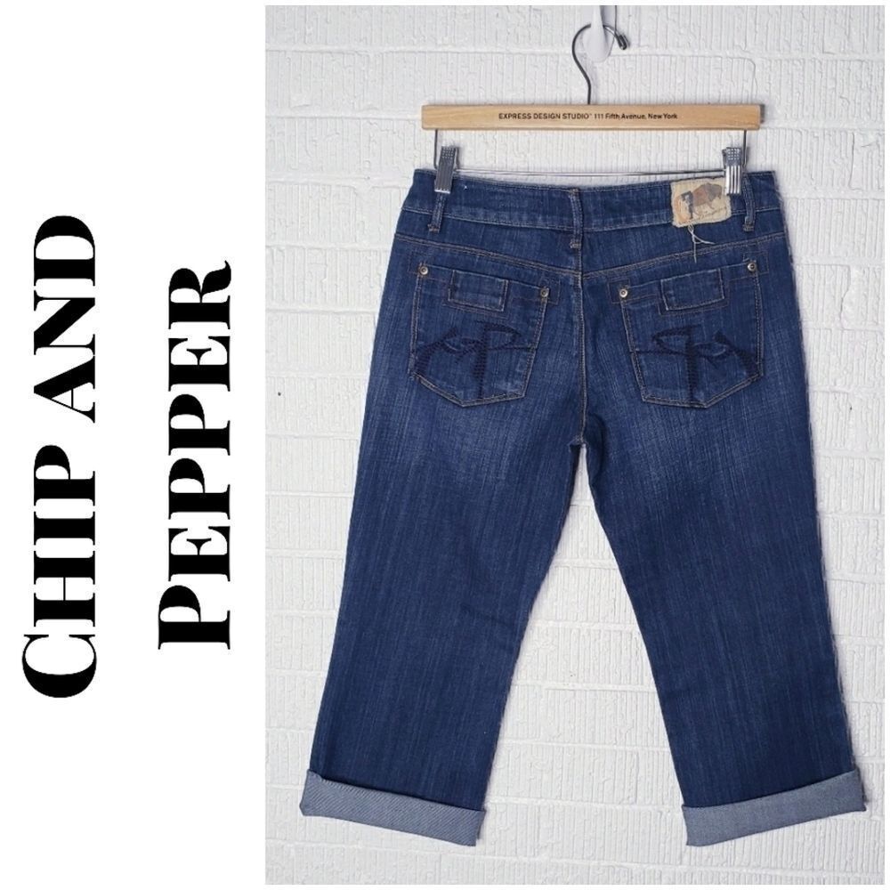 Chip and Pepper crop jeans cut off raw hem size 7 - Picture 5 of 11